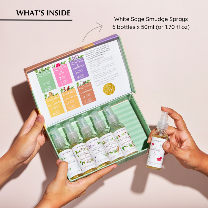White Sage Smudge Spray Gift Set