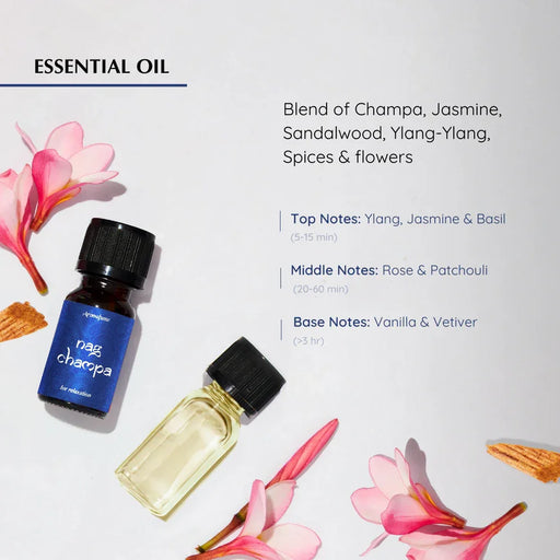 Handcrafted essentail oil and made of Jasmine, Sandalwood, Ylang Ylang, Geranium and more.