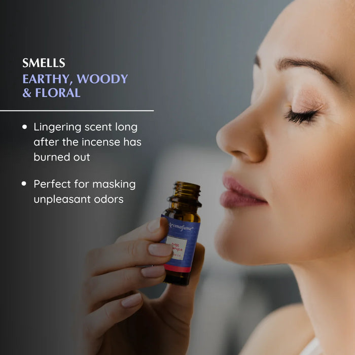Nag Champa smokeless incense to mask unpleasant odors. Leaves you feeling relaxed and calm.