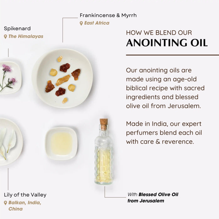 Made with old biblical recipe and olive oil blessed from Jerusalem