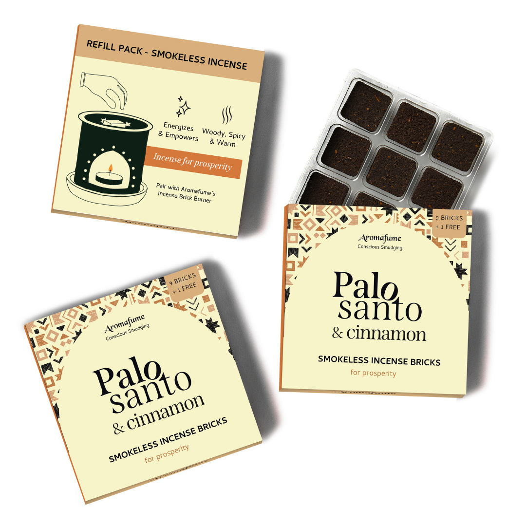 Palo Santo & Cinnamon Incense Bricks Refill Pack