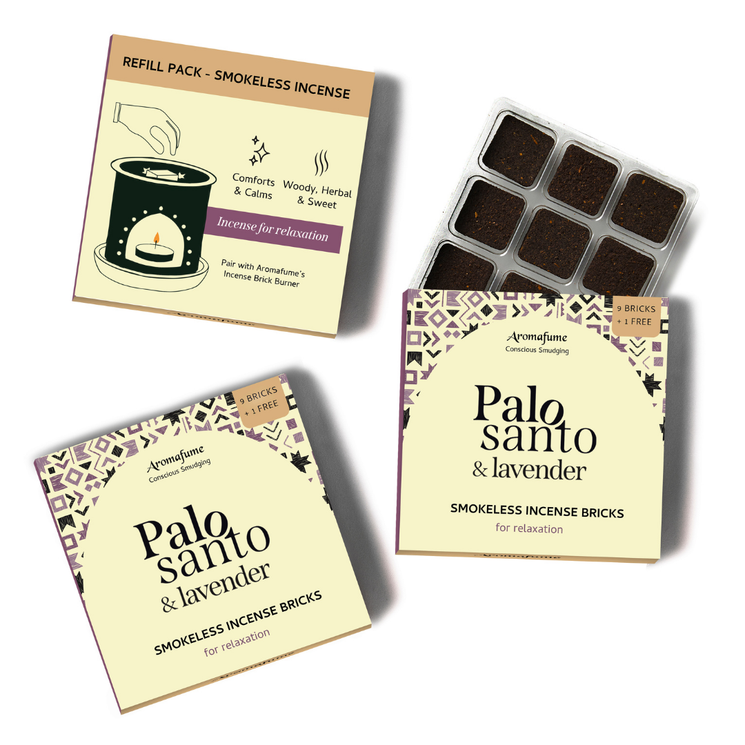 Palo Santo & Lavender Incense Bricks Refill Pack