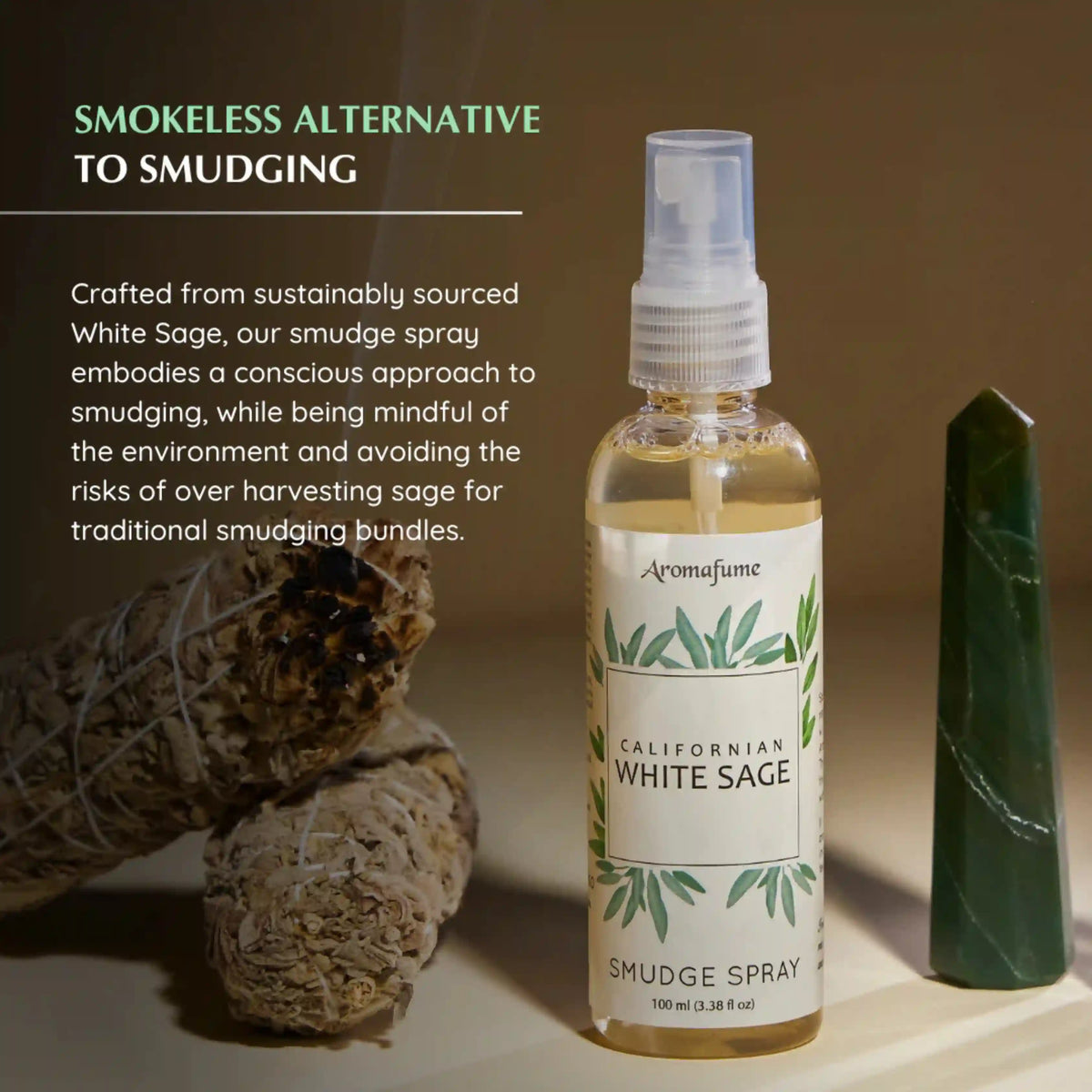 White Sage Smudge Sprays is a smokeless alternative to traditional Sage smudging, while being mindful of the environment .