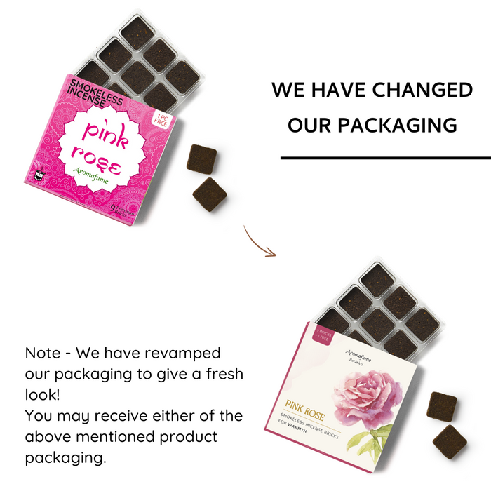 Pink Rose Incense Bricks Refill Pack