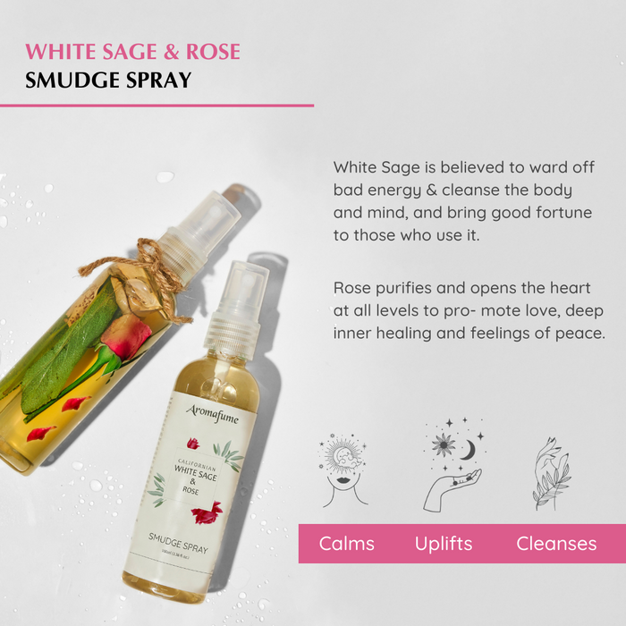 White Sage & Rose Smudge Spray