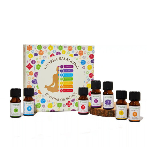  Root, Sacral Solar Plexus, Heart, Throat, Third Eye, Crown Chakra Essential Oil Diffuser Gift Set