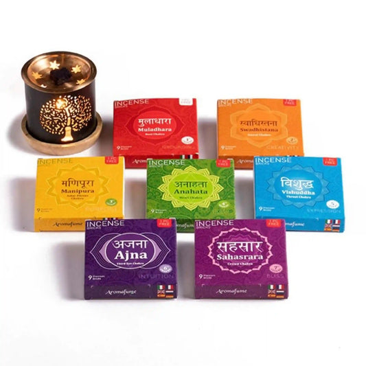 Root,Sacral,Solar Plexus,Heart,Throat,Third Eye, Crown Chakra Smokeless Incense Bricks