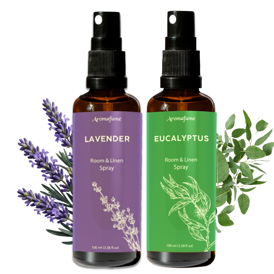 Vaporisateur d'ambiance et de linge Eucalyptus + Vaporisateur d'ambiance et de linge Lavande