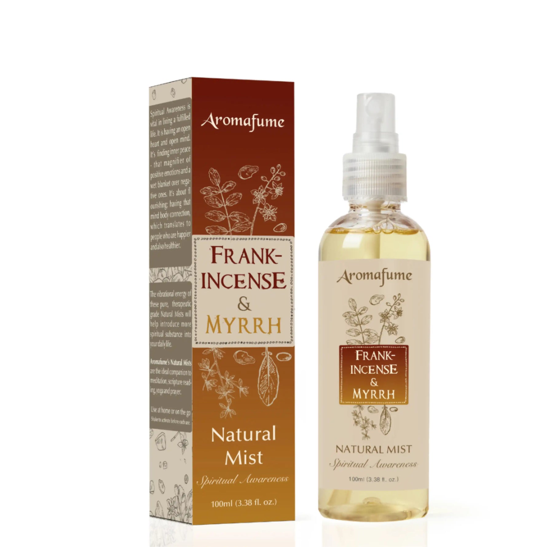 Non alcoholic, all natural Frankincense & Myrrh Natural Mist