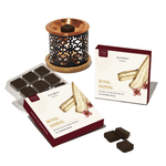Royal Sandal Smokeless Incense Bricks & Snowflake Incense Brick Burner Set