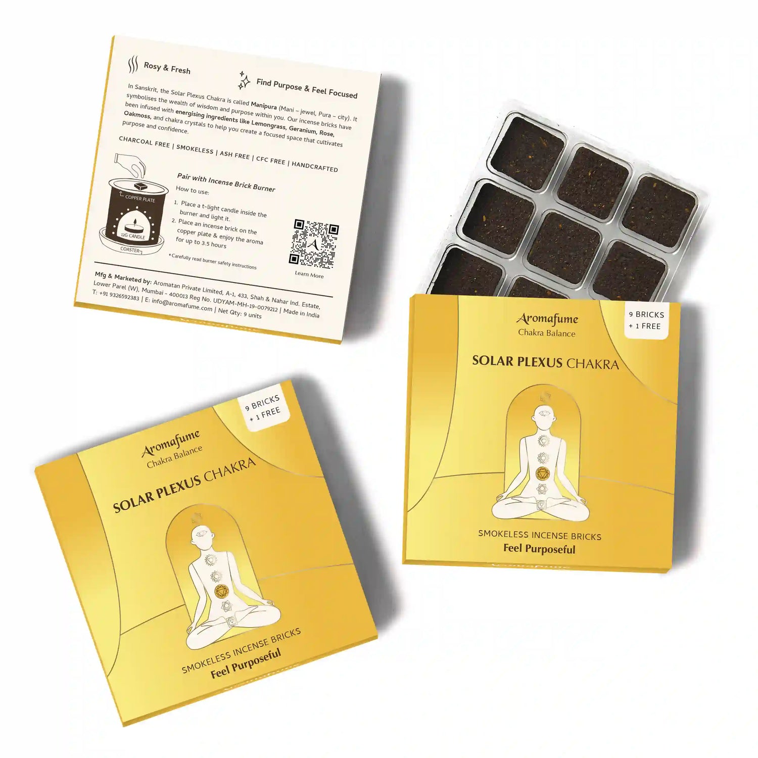 3rd - Solar Plexus Incense Bricks Refill Pack