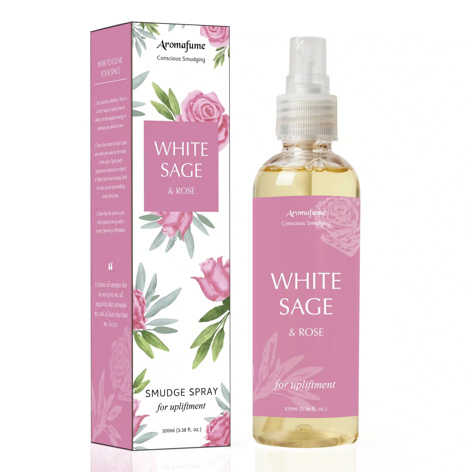 White Sage & Rose Smudge Spray