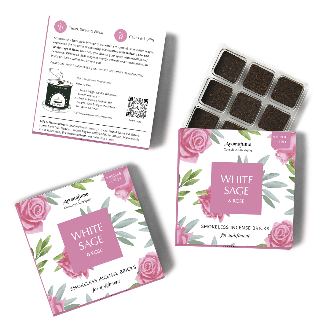 Recharge de briques d'encens Sauge Blanche & Rose