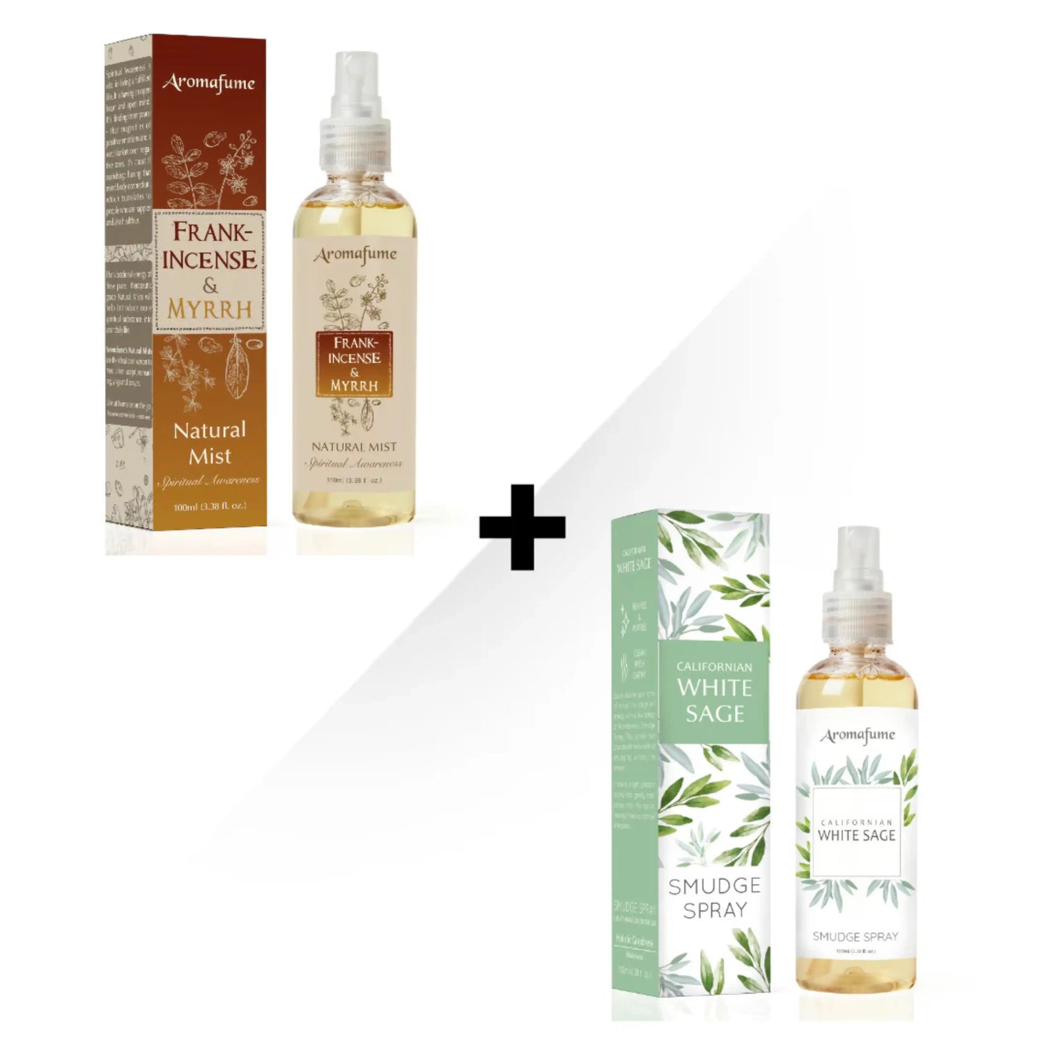 White Sage Smudge Spray + Frankincense & Myrrh Mist - Purifying Kit