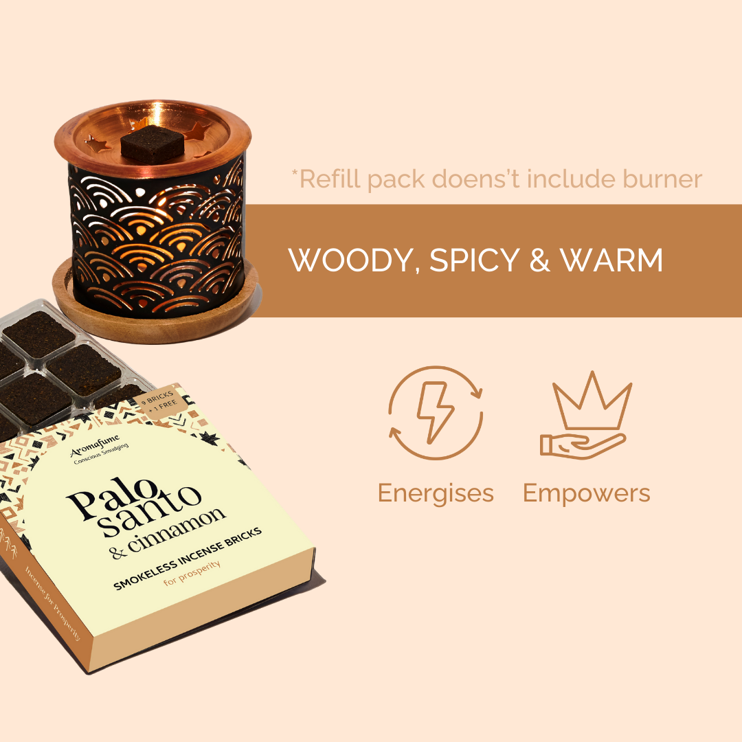 Palo Santo & Cinnamon Incense Bricks Refill Pack
