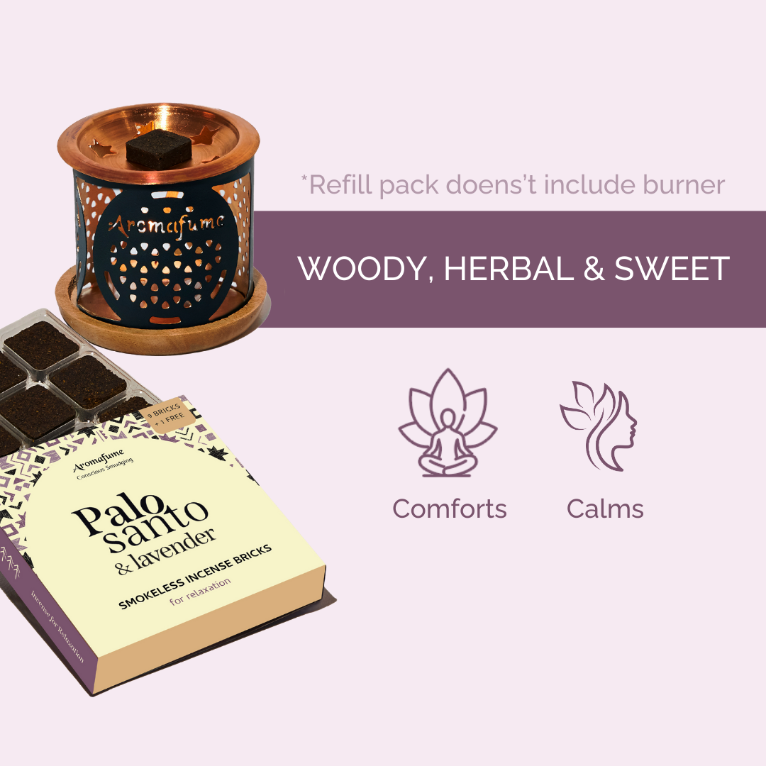 Palo Santo & Lavender Incense Bricks Refill Pack