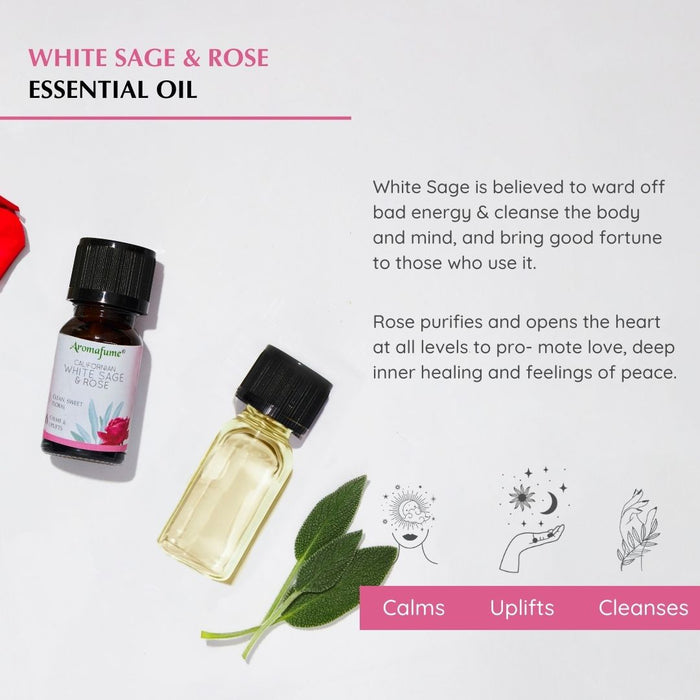 White Sage & Rose Essential Oil