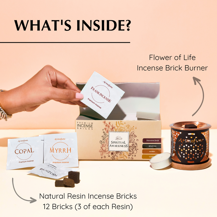 Spiritual Awareness Incense Bricks & Burner Gift Set