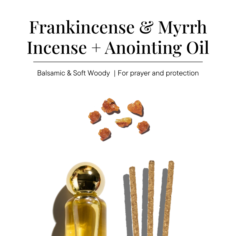 Frankincense & Myrrh Sticks (90 sticks) & Frankincense & Myrrh Anointing Oil