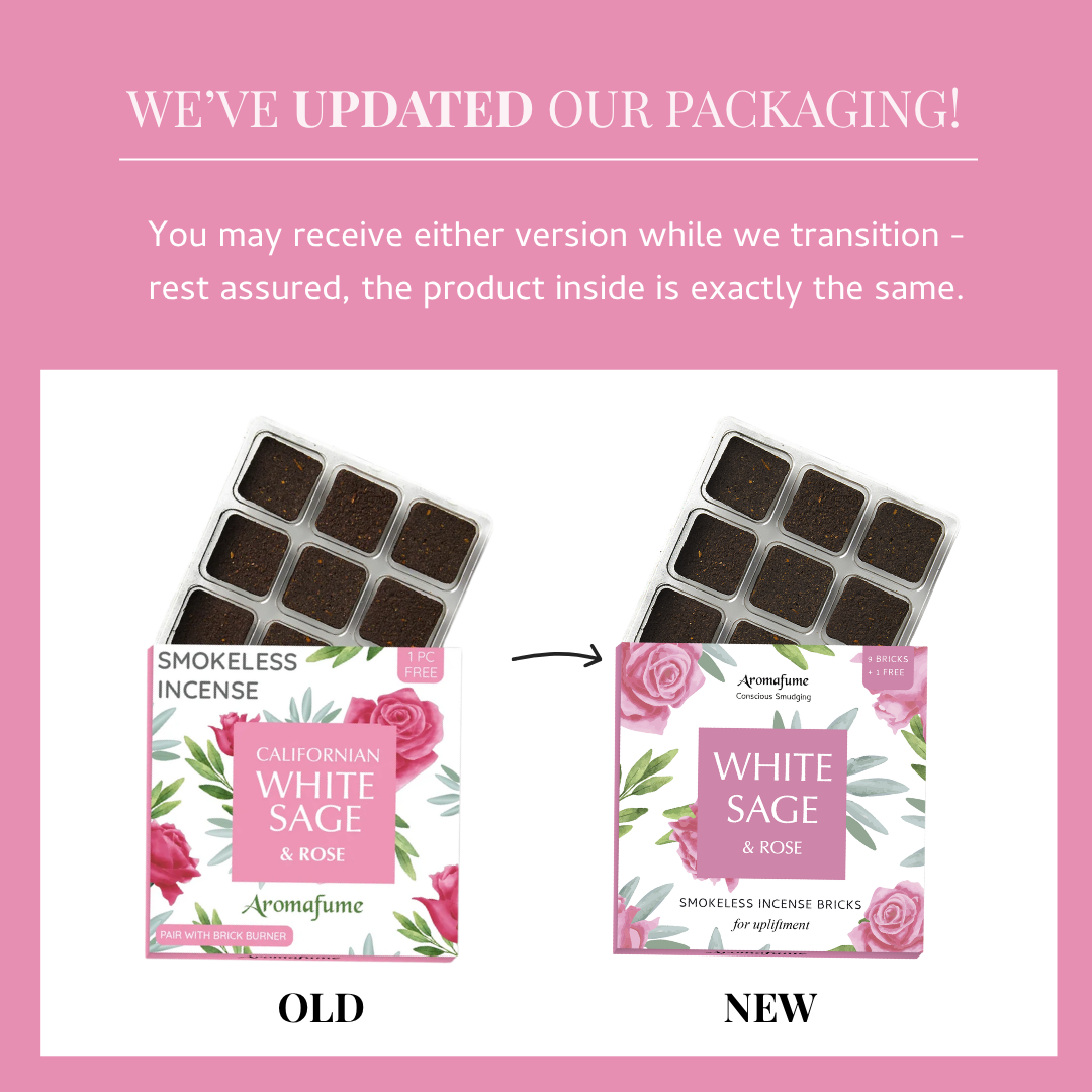 Recharge de briques d'encens Sauge Blanche & Rose
