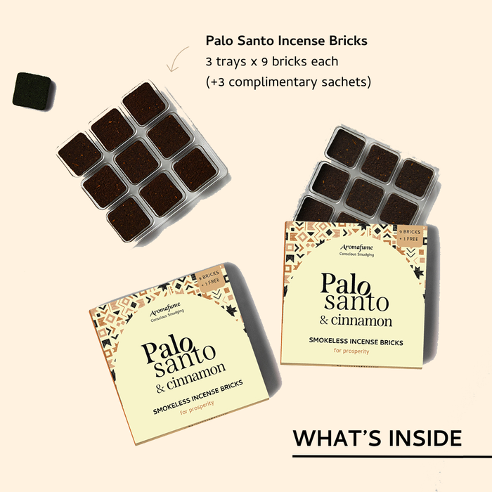 Palo Santo & Cinnamon Incense Bricks Refill Pack