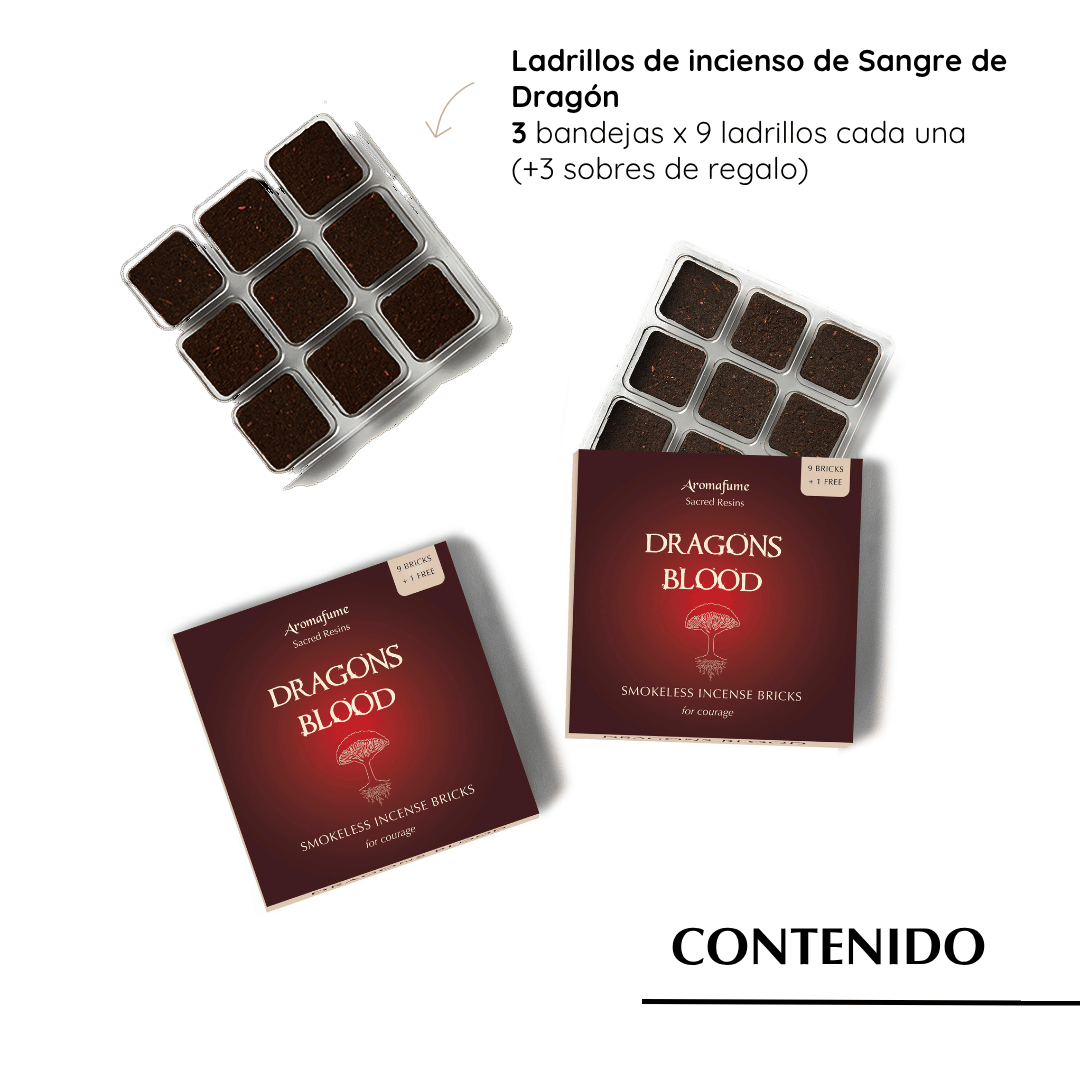 Paquete de Ladrillos de Incienso de Sangre de Dragón
