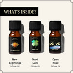 Set of 3 Clear Horizons Oils – New Beginnings, Good Luck & Open Road. Perfect for manifestation & fresh perspectives.