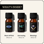 Set of 3 Divine Protection Oils – Ward Off Evil, Uncrossing, Blessings. Infused with herbs for spiritual cleansing