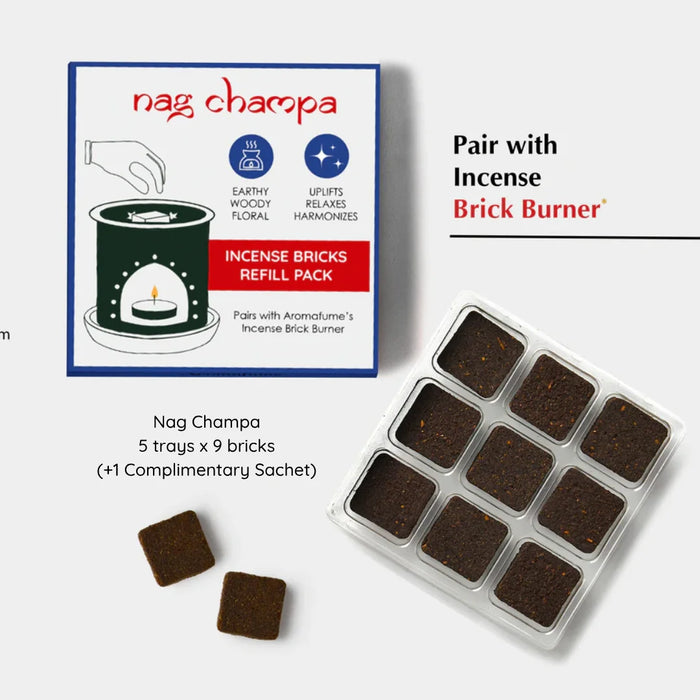 What inside the box - Nag Champa Incense Bricks (5 Trays) x 9 Bricks