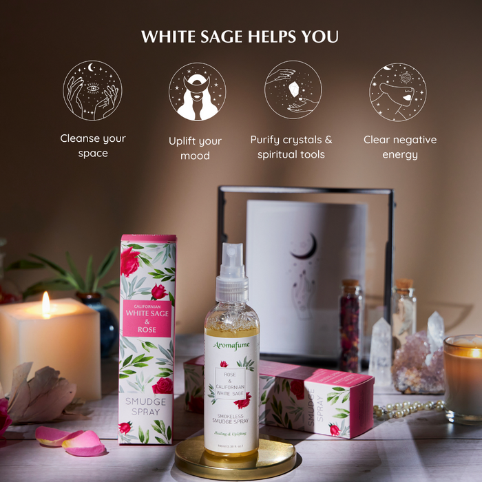 White Sage & Rose Smudge Spray