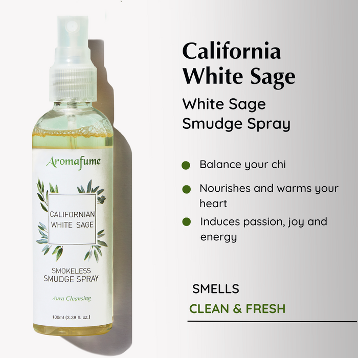 White Sage Cleansing Kit - Incense Brick & Smudge Spray