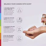 Apply Chakra roll ons while doing yoga, meditation, unwinding you day or pair with affirmations