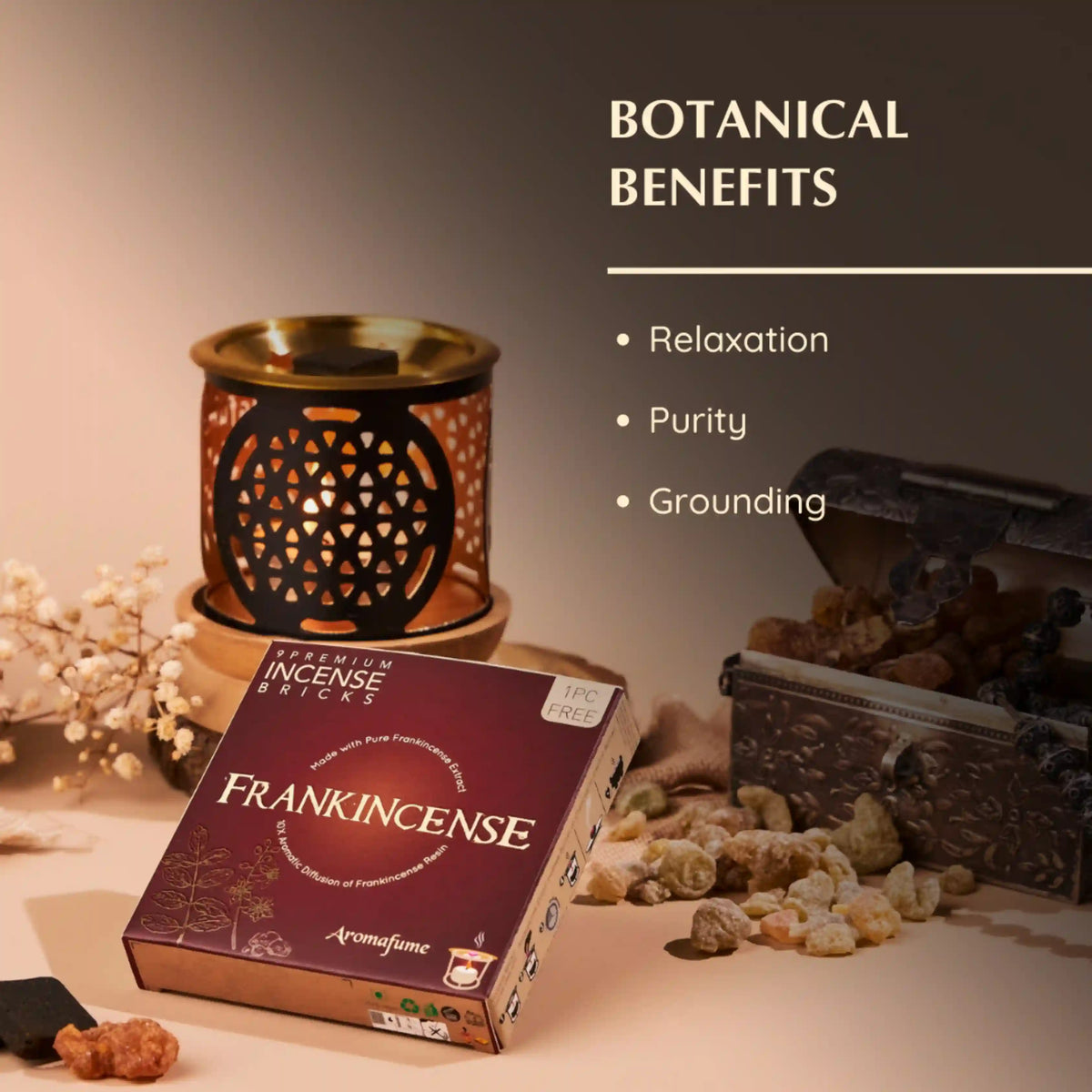 Benefits - Frankincense for relaxation, purity and grounding