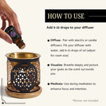 Add a few drops of Healing Embrace Oil to a diffuser with water and let the aroma promote healing & harmony.