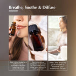Experience essential oils by breathing them in, sprinkling on clothes, diffusing on Oil burner