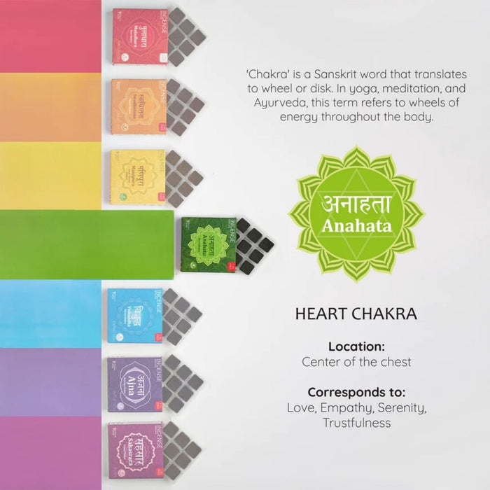 4th - Heart Chakra Incense Bricks Refill Pack