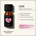 Love Oil attracts romance & deep connections with a heartfelt blend of white sage, sandalwood & rose.