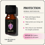 Protection Oil shields against negativity with dragon’s blood, plum & wild berry – a powerful safeguarding blend.