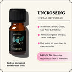 The Uncrossing Oil clears energy blockages, releases stagnation, and helps you move forward with clarity and confidence.