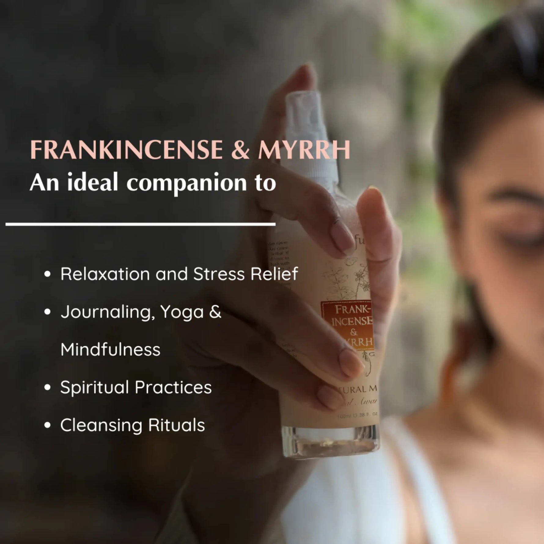 Frankincense and Myrrh are ideal companions to - relaxation, stress relief, journaling, meditation, yoga, spiritual practices and cleansing rituals
