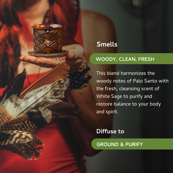 Palo Santo & White Sage Incense Bricks Refill Pack