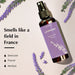 100% Natural Lavender Room Spray smells Delicate, Floral and Herbal