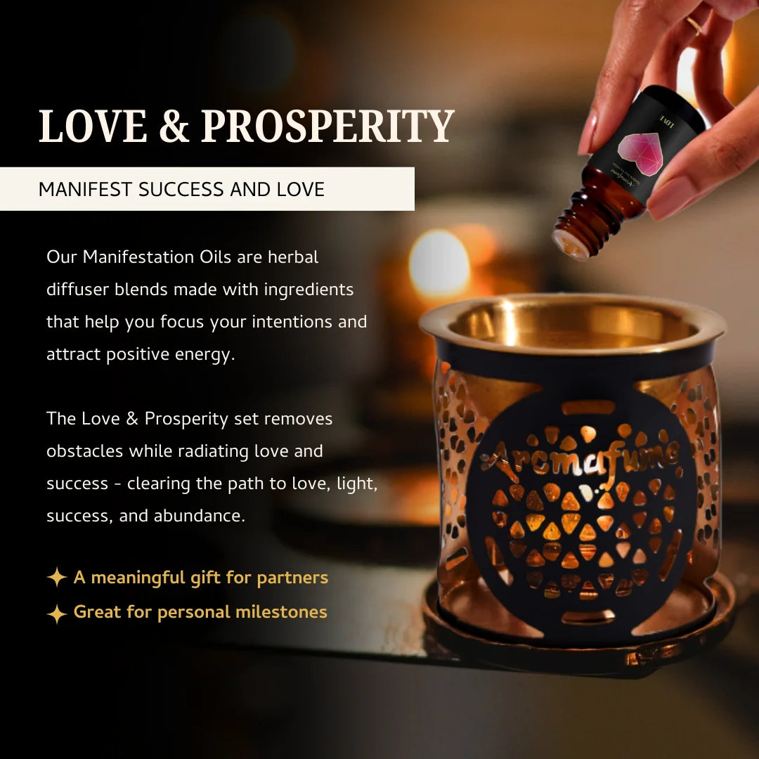 Love & Prosperity Oils support relationships, career growth & life transitions—perfect for couples & manifestors.