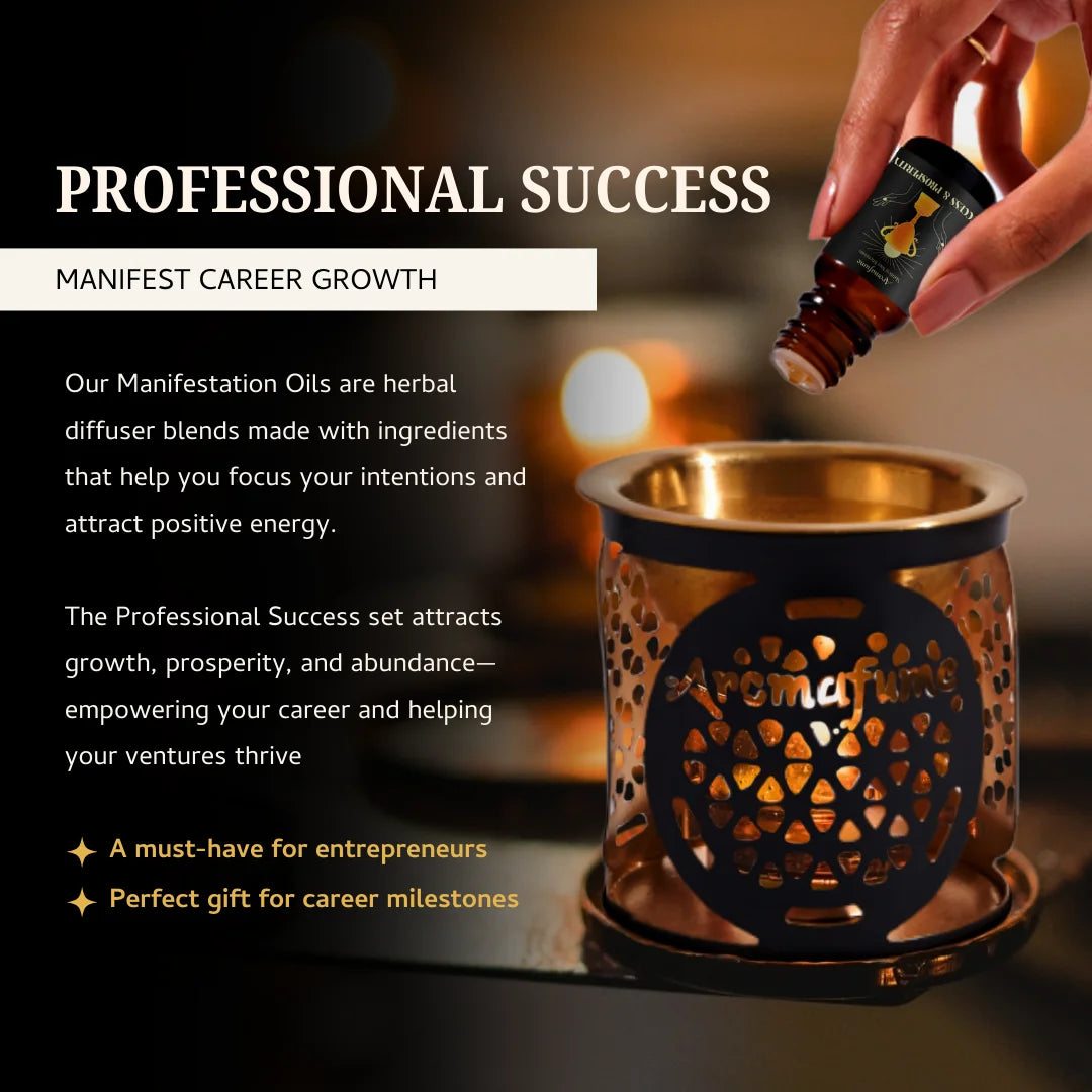 Professional Success Oils manifest wealth, career success & business growth – ideal for entrepreneurs & professionals.