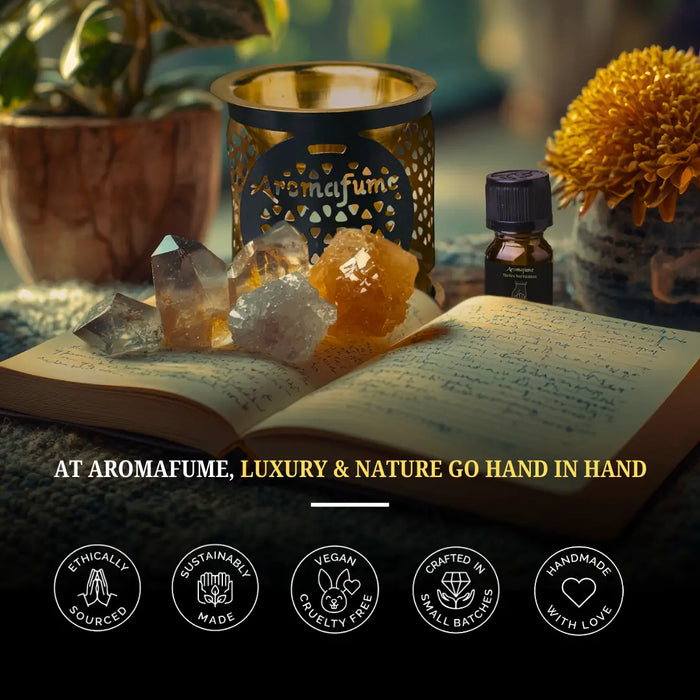 Aromafume Golden Beginnings Oils – Pure, Ethically Sourced, Cruelty-Free & Vegan for mindful manifestation.