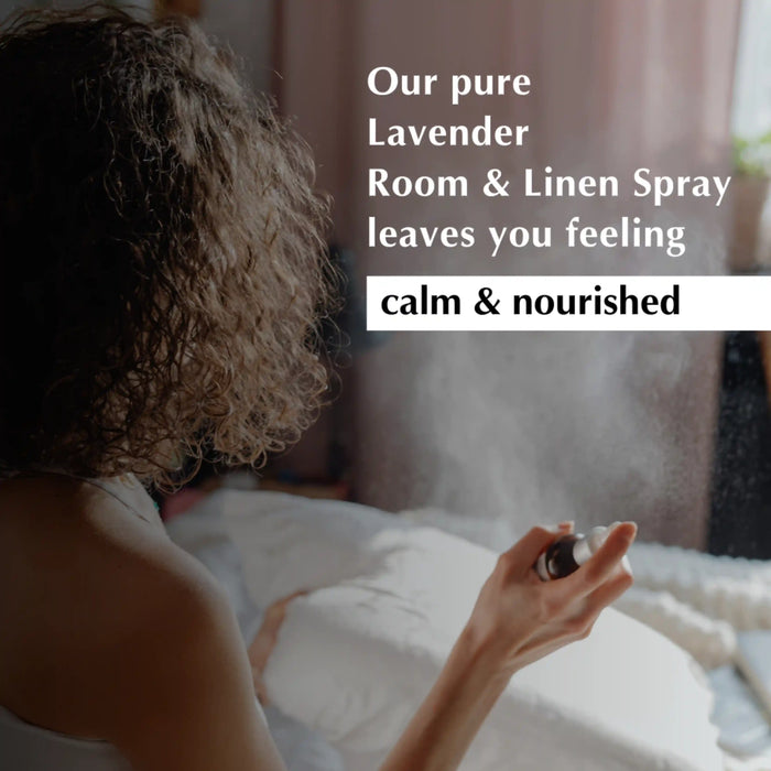 Use Lavender Room & Linen Spray to feel Calm & Nourished