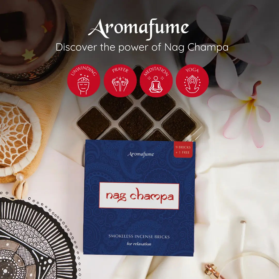 Nag Champa Incense Bricks ideal for relaxation and meditation
