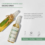 White Sage smudge spray to cleanse the body and mind and to bring good fortune to those who use it