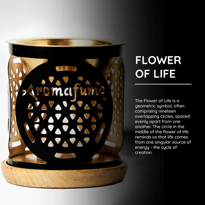 Flower of Life Oil Burner