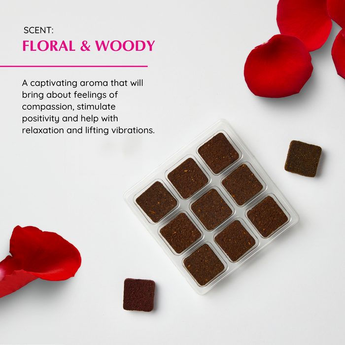 Pink Rose Incense Bricks Refill Pack